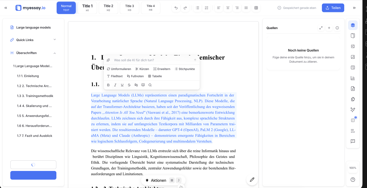 Schreibe schneller mit KI-Unterstützung